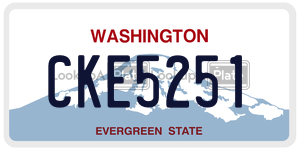 CKE5251 license plate in Washington