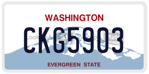 CKG5903  license plate in WA