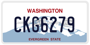 CKG6279  license plate in WA