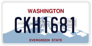 CKH1681  license plate in WA