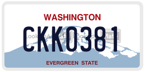 CKK0381  license plate in WA
