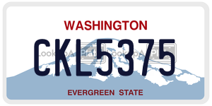CKL5375  license plate in WA