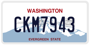CKM7943 license plate in Washington