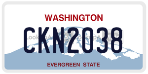 CKN2038  license plate in WA