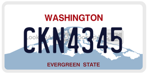 CKN4345  license plate in WA