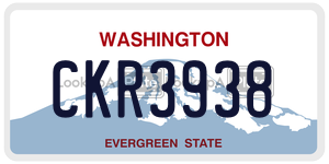 CKR3938 license plate in Washington
