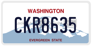 CKR8635 license plate in Washington