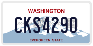 CKS4290  license plate in WA