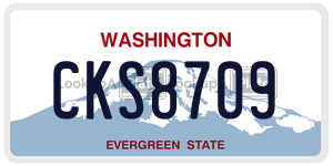 CKS8709 license plate in Washington