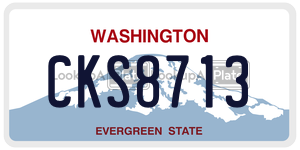 CKS8713  license plate in WA