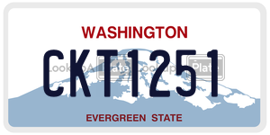 CKT1251 license plate in Washington