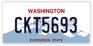 CKT5693  license plate in WA