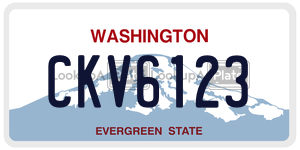CKV6123  license plate in WA