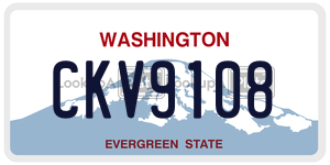 CKV9108 license plate in Washington