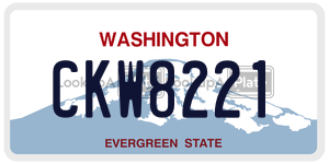 CKW8221  license plate in WA