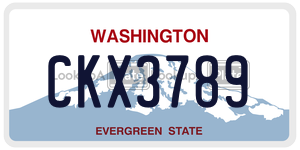 CKX3789  license plate in WA