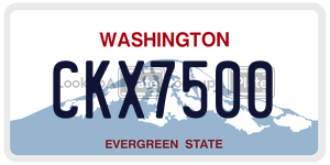 CKX7500  license plate in WA