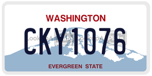 CKY1076  license plate in WA