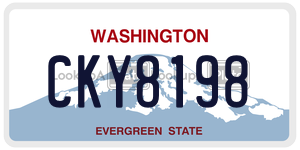 CKY8198 license plate in Washington