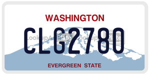 CLG2780  license plate in WA