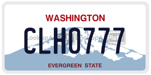 CLH0777 license plate in Washington