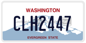 CLH2447  license plate in WA