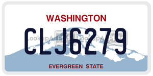 CLJ6279  license plate in WA