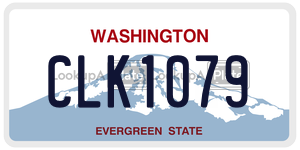 CLK1079  license plate in WA