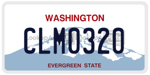 CLM0320 license plate in Washington