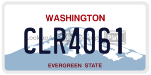CLR4061 license plate in Washington