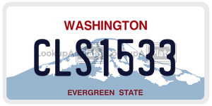 CLS1533  license plate in WA