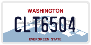 CLT6504  license plate in WA