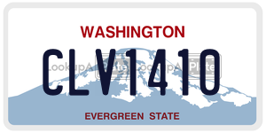 CLV1410 license plate in Washington