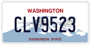 CLV9523  license plate in WA