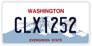 CLX1252  license plate in WA