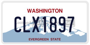 CLX1897  license plate in WA
