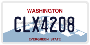 CLX4208  license plate in WA