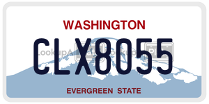 CLX8055  license plate in WA