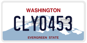 CLY0453  license plate in WA