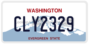 CLY2329 license plate in Washington