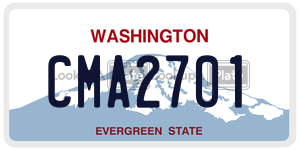 CMA2701  license plate in WA