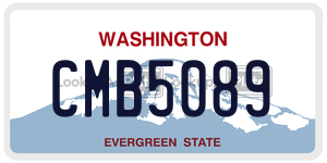 CMB5089 license plate in Washington