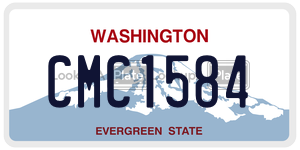CMC1584 license plate in Washington