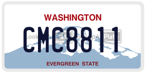 CMC8811 license plate in Washington