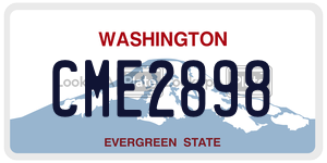 CME2898  license plate in WA