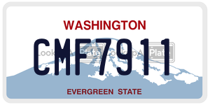 CMF7911 license plate in Washington