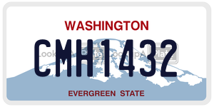 CMH1432 license plate in Washington