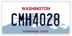 CMH4028 license plate in Washington