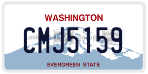 CMJ5159 license plate in Washington