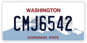 CMJ6542  license plate in WA